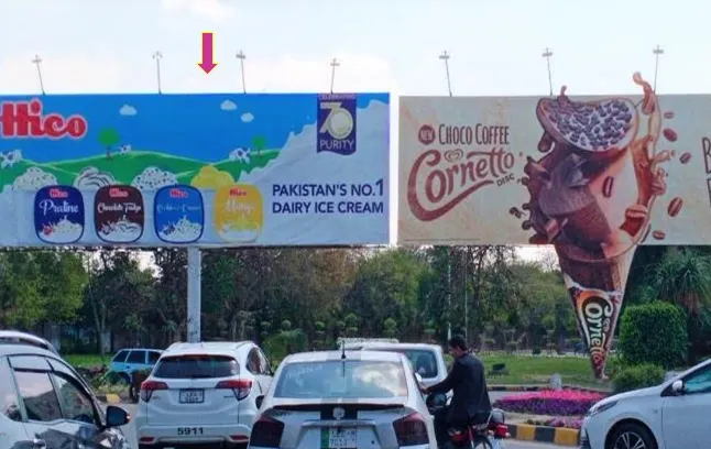 Model Town UBL Roundabout — Site 1 — Billboard in Model Town, Lahore