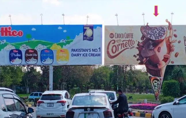 Model Town UBL Roundabout — Site 2 — Billboard in Model Town, Lahore
